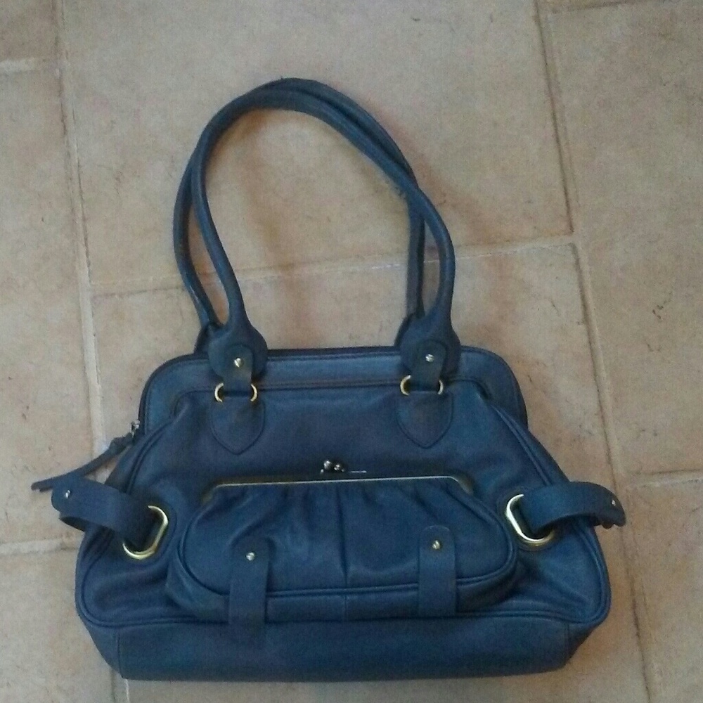 Michael Rome blue leather purse